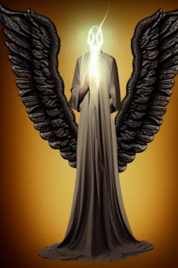 lovecraftian angel human with wings