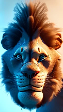 Cyborg Lion King,ت in-depth details, 3D