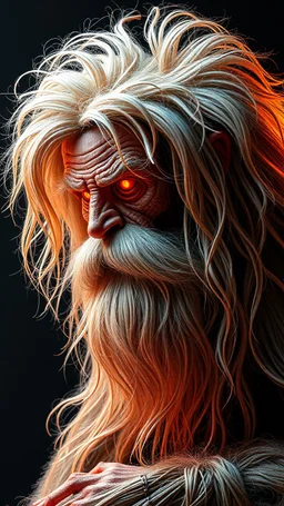 make a picture of an hairy synth