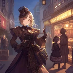 streetMarket, cute girl steampunk,