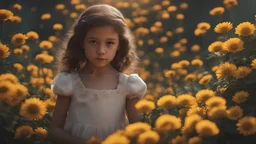 little girl, head and chest, perfect eyes, flowers, exquisite composition, beautiful detailed intricate insanely detailed octane render trending on artstation, 8k artistic photography, photorealistic concept art, soft natural volumetric cinematic perfect light, chiaroscuro, award-winning photograph, masterpiece, raphael, caravaggio, greg rutkowski, beeple, beksinsk