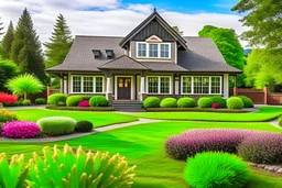 beautiful home with new landscape