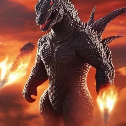 hybrid between godzilla and iron man