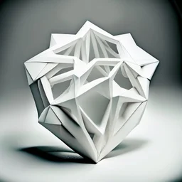 elastic heart in a shape of a white pentagon