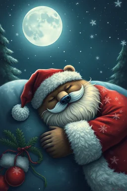 sleeping bear santa