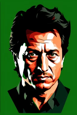vector image of imran khan