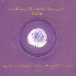 old cd cover with purple india
