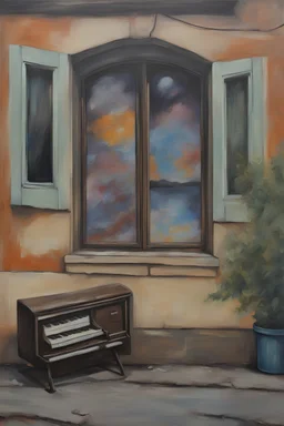 art, painting, street art, street, russian depression, music album, from the window, depression, russian 90