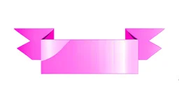 pink ribbon graphic element with canvas texture and lighting