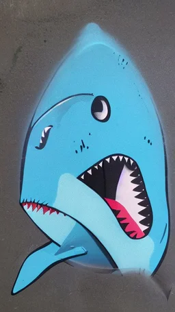 Spray paint shark