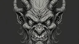 وجه الشيطان الرمادي