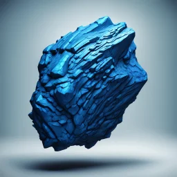 blue asteroid stylized