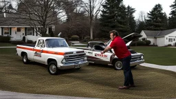 jeff and mike duel it out in front of his removal service company