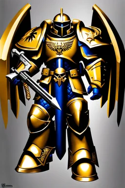 warhammer, space marine, lost legion, dragon legion, dragon warrior, fan art, dragon armor, dragon helmet, golden armor, armor with scale, second legion emblem, helmet details, bolter