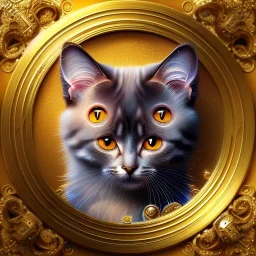 3d cute cats, beautiful rich, detailed yin and yang symbol, shiny, intricate, gorgeous, ultrafine detail, hyperrealism, trending , sharp focus, intricate details, highly detailed, glowing, glitter, complementary colours