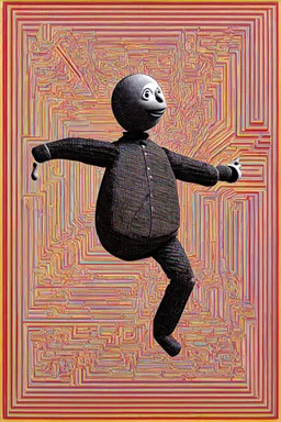 a puppet dancing to the tune of their own ghost; Analytic Cubism; Philip Guston; neo-surrealistic optical art