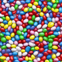 2d texture, seamless, repeatable, ultra realistic jellybeans,chocolate, highly detailed, 8k