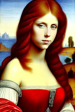 Lauren Phillips the redhead as painted by Leonardo DaVinci