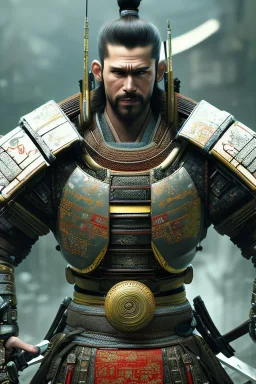 portrai of samurai cyberpunk,high detail, volumetric lighting