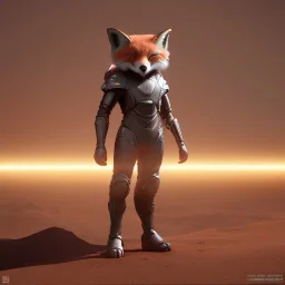 Armor wearing Fox, character design,ultra realistic,shiny, smooth, studio quality, octane render, Surrealism, Triadic colour scheme,ambient lighting polaroid, 100mm