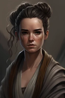Rey as a shi'ido with a cool hairstyle