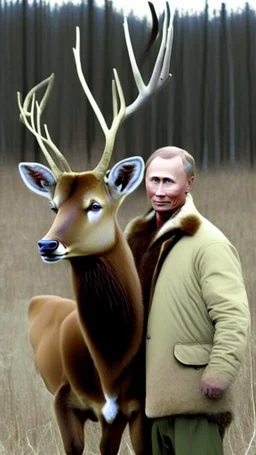 Putin and a Deer