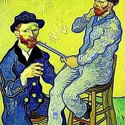 VAN GOGH CUTTING HIS OWN EAR