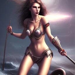 Atlantic sexy women warrior