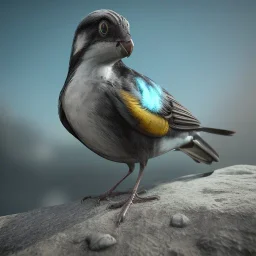 Bird unreal 5, octane render,cinema4d, dynamic lighting, dramatic lighting, 4k, redshift render, highly detailed, hyper realistic, in space