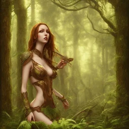 forest pinup art