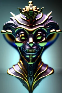 Silver alien, head, wicked, Asian eyes, blood, 8k, finely detailed, photo realistic, Anunnaki black male African Egyptian alien, cracks in the voodoo head, wicked, turquoise eyes, crown, Elephant, 8k, finely detailed, photo realistic, tiger turquoise skull head gold dragon space alien sun skeleton gold gorilla silver crown silver eyes