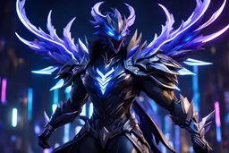 Kindred venom in 8k solo leveling shadow artstyle, hunter them, in the style of fairy academia, hard-edge style, agfa vista, dynamic pose, oshare kei, hurufiyya, rtx , neon lights, intricate details, highly detailed, high details, detailed portrait, masterpiece,ultra detailed, ultra quality