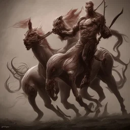 evil bloodthirsty centaur