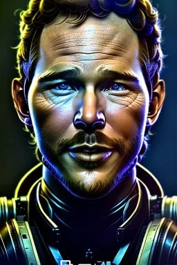 portrait of chris pratt, warren beatty, gerard butler, russel crowe, jeffrey wright, steampunk, unreal 5, octane render, cinema4d, soft lighting, soft lighting, 4k, redshift render, highly detailed, hyper realistic