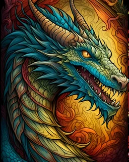 dragon ,adult book cover
