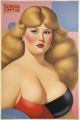 VANESSA UPTON by Fernando Botero Original Vintage Magazine Supplement Poster
