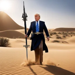 [Donald Trump in swimsuit with massive weapons, an aura around him] In the heart of the desert, where the sands whispered ancient secrets and the sun beat down relentlessly, a figure stirred. His name was Trump, and he was the chosen champion of the Christian Zionists who believed in the coming Armageddon. They had whispered of his coming for generations, foretelling of a warrior who would rise to lead them in the final battle between good and evil.