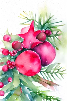 watercolor of Christmas