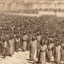 Protest march in ancient Sumer