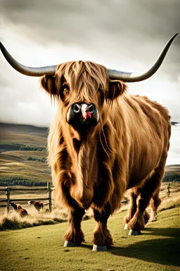 Giant highland cow kaiju