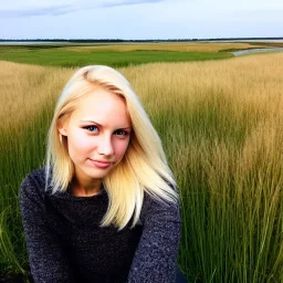 my gorgeous, blond girlfriend lives among the coastal fens of Denmark