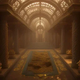 The magic king standing in his palace, mysterious, soft lighting, unreal engine 5 volumetric lighting, intricate details, realistic style, 8k resolution