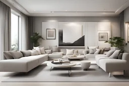 a modern simple style living room