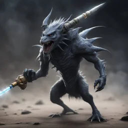Despite its fragile appearance, there is an undeniable aura of menace that emanates from the creature. Its very existence defies logic and reason, a twisted fusion of science and nightmare that should never have been brought into being. The vaccination syringe, gleaming with malevolence, extends from the creature's arm like a deadly weapon waiting to strike
