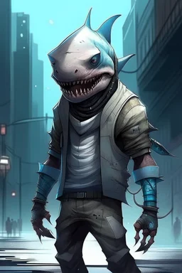 urban humanoid wereshark