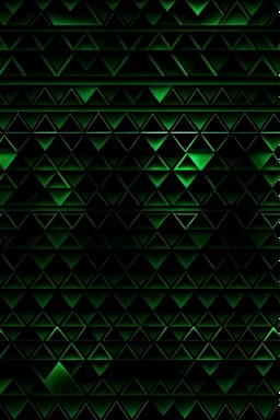 geometric shapes : deep green to black triangle pattern on a black background