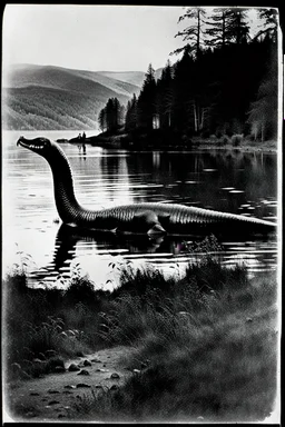 1890s Photograph of the Loch Ness Monster