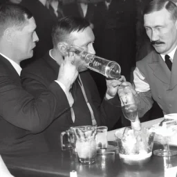  Vladimr Putin having a drink with Adolf Hitler