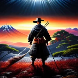 Ultra detailed fullbody Portrait in oil on canvas of Ghost Of Tsushima scenery,intense stare,extremely detailed digital painting, extremely detailed face,crystal clear Big eyes, mystical colors ,perfectly centered image, perfect composition, rim light, beautiful lighting,masterpiece,8k, stunning scene, raytracing, anatomically correct, in the style of robert e howard and Ken Kelley and Ohrai Noriyoshi and Simon Bisley and tomzj1