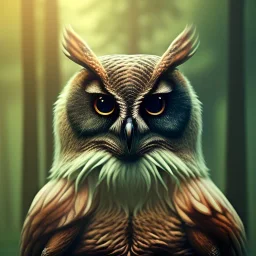 intricate details, realistic, octane, unreal engine, portrait, natural lighting, Photorealism, High detail Hyper realistic Owl in forest, macro lens blur, photorealistic,sharp focus,masterpiece trending by artstation